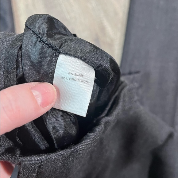 Vintage Pendleton Virgin Wool Charcoal Pleated Trousers size 8 - Picture 4 of 8